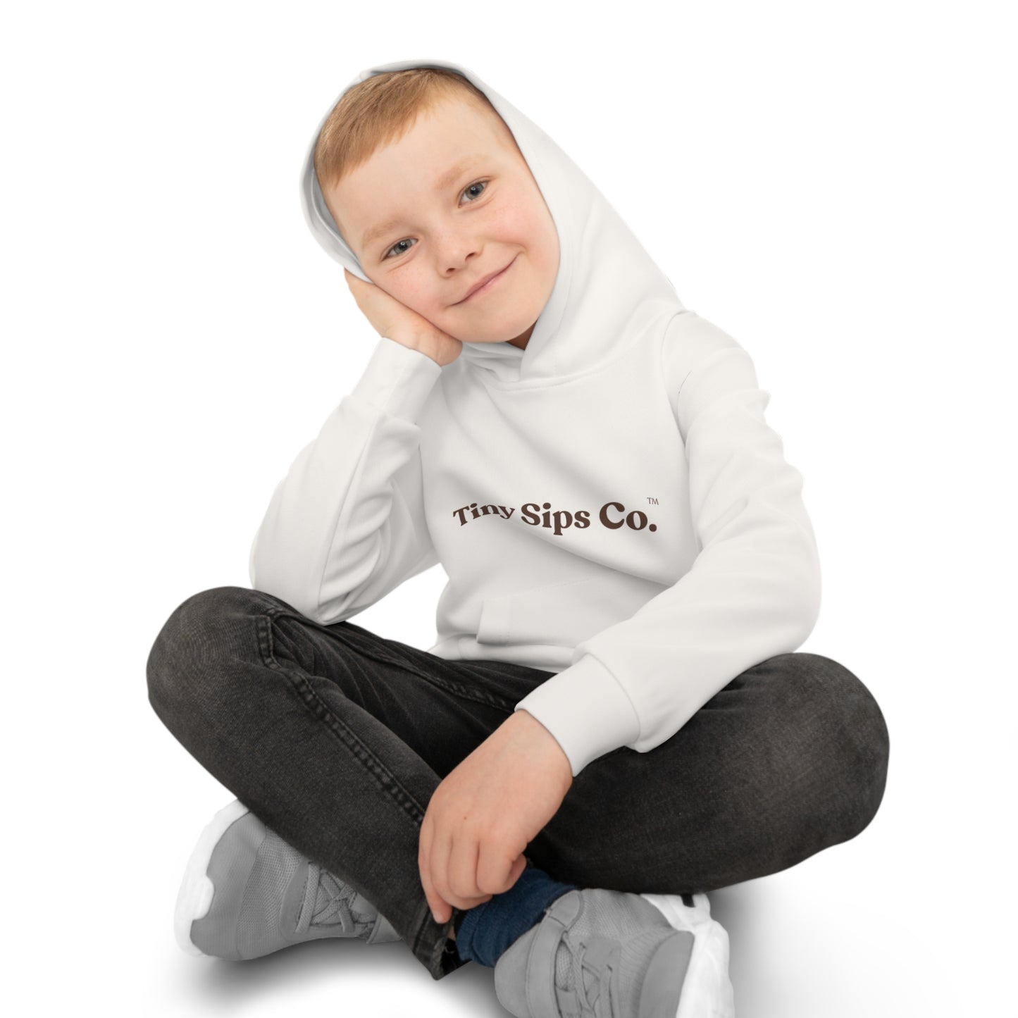 TinySipsCo.™ Children's Hoodie with Sun Design