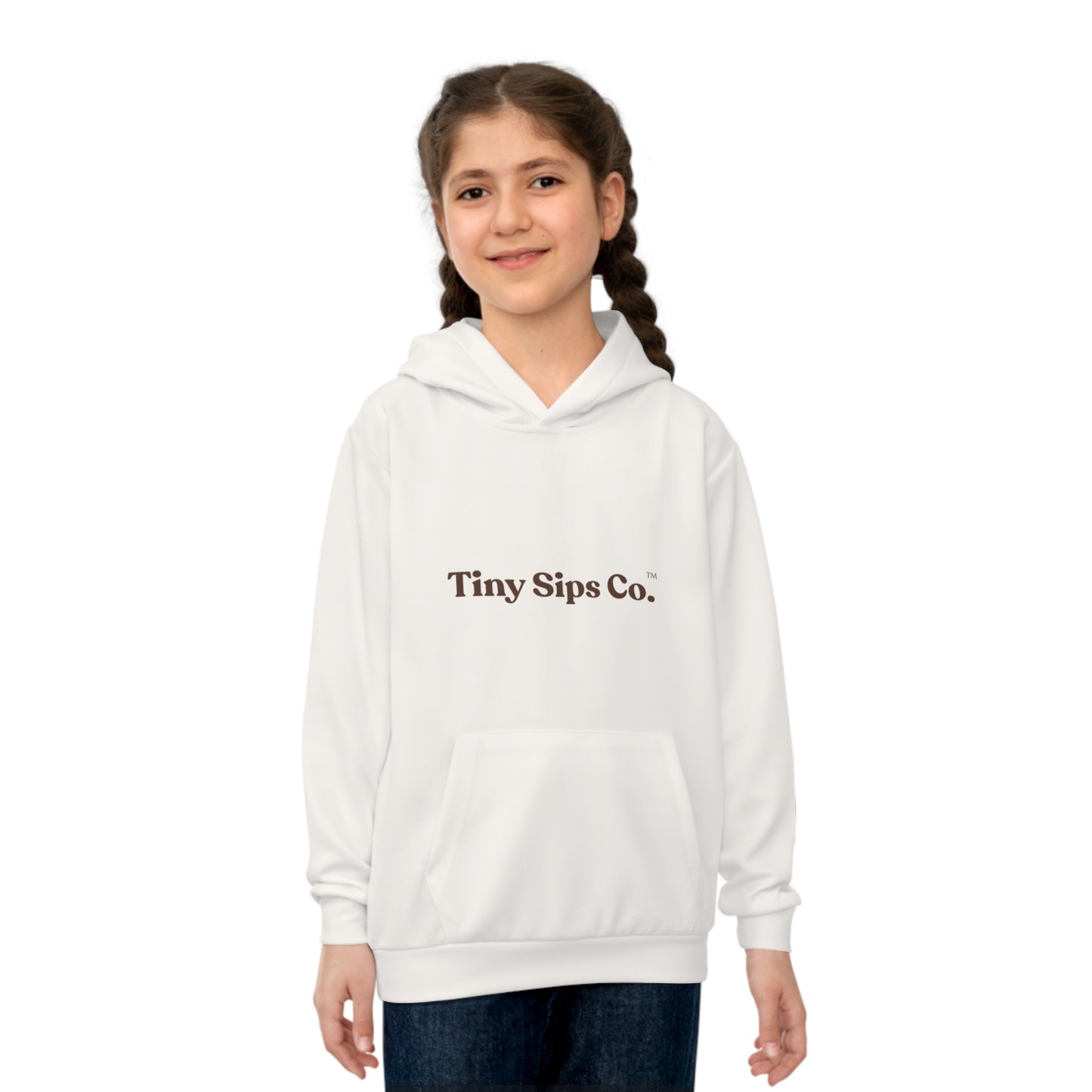TinySipsCo.™ Children's Hoodie with Sun Design